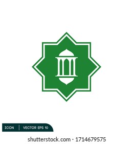 lantern icon Ramadan design illustration vector eps 10