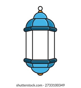 Lantern icon. Ramadan. Lantern on a white background. Islam, holy month, Arabic. mixed design style.