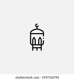 Lantern icon sign vector,Symbol, logo illustration for web and mobile