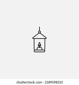 Lantern icon sign vector,Symbol, logo illustration for web and mobile