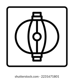 lantern Icon. Social media sign icons. Vector illustration isolated for graphic, web design and apps.