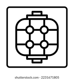 lantern Icon. Social media sign icons. Vector illustration isolated for graphic, web design and apps.