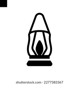 lantern icon solid style vector