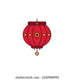 the lantern icon is suitable for your web, apk or project with a chinese new year theme
