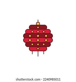 the lantern icon is suitable for your web, apk or project with a chinese new year theme