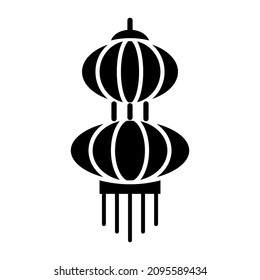 Laternensymbol auf trendiger Vektordesign-Illustration 