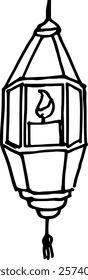Lantern icon vector. Chinese New Year lantern set, Traditional Chinese red paper lanterns.