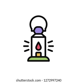 Lantern Icon Vector Illustration in Filled Style for Any Purpose