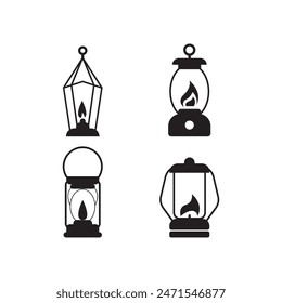 Lantern icon vector illustration logo design