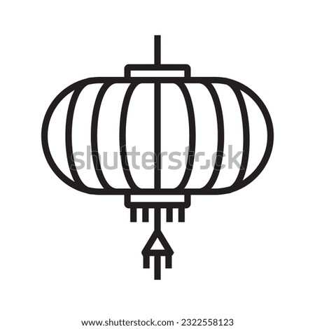 lantern icon vector illustration logo deisgn