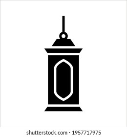 lantern icon vector illustration on White background. color editable