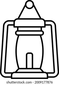 Lantern icon vector image. Can also be used for web apps, mobile apps and print media.