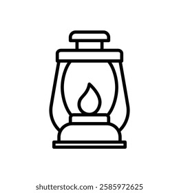 lantern icon vector, line style icon