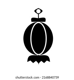 lantern icon vector with simple design