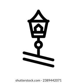Lantern Icon Vector Symbol Design Illustration