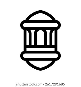 Lantern Icon Vector Symbol Design Illustration