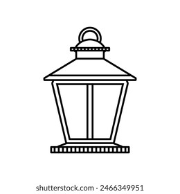 Laternen-Symbol Vektorgrafik Vorlage Illustration Logo Design