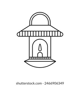 lantern icon vector template illustration logo design