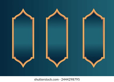 lantern illustration  Eid Mubarak Banner Islamic rectangle Ramadan Kareem Design 