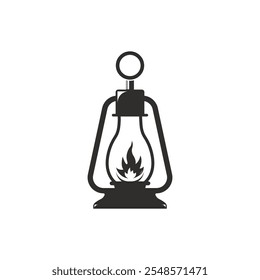 Laterne Illustration Symbol Logo flaches Design
