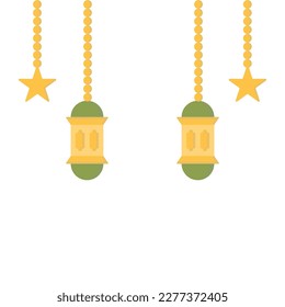lantern Islamic Icon Ilustration logo