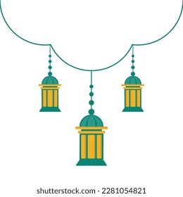 Logo de la Ilustración del icono islámico de Lantern