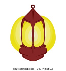 Lantern lamp design with Ramadan and Islamic holiday themes. Perfect for posters, banners, stickers, wallpapers, backgrounds