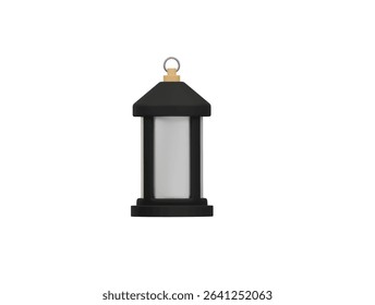 lantern lamp icon 3d illustration render
