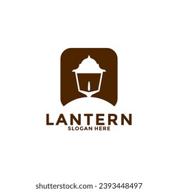 Lantern Lamp Logo Design. Creative Lantern Lamp Logo vector Template. Modern Design. Flat Logo. Vector Illustration
