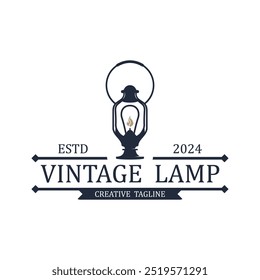 Diseño de logotipo de lámpara de linterna, Vector de iluminación de vida, Ilustración de logotipo de lámpara, Marca de Producto