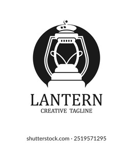 Diseño de logotipo de lámpara de linterna, Vector de iluminación de vida, Ilustración de logotipo de lámpara, Marca de Producto