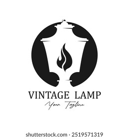 Lantern Lamp Logo Design, Life Lighting Vector, Lamp Logo Illustration, Product Brand