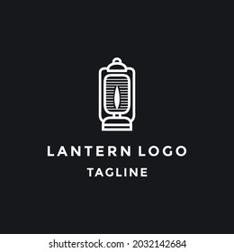 Lantern Lamp Logo Design. Lantern Lamp Logo Template. Modern Design. Flat Logo. Vector Illustration