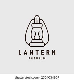 Diseño del logotipo de la lámpara de linterna. Plantilla de logotipo de lámpara de linterna. Diseño moderno. Logo plano.