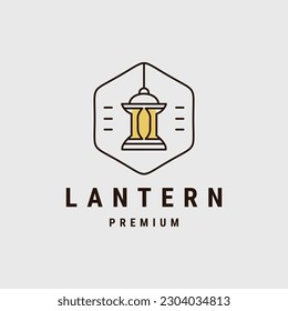 Lantern Lamp Logo Design. Lantern Lamp Logo Template. Modern Design. Flat Logo.