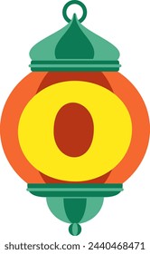 Lantern Lampion Letter Alphabet Vector Element