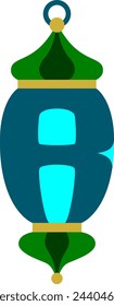 Lantern Letter Alphabet Vector Element