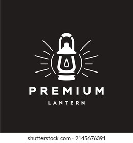 Lantern Light Logo, Classic Old Fashioned Lantern Post, Classic Lamp Logo Icon Design , Restaurant Vintage Logo Design Vector