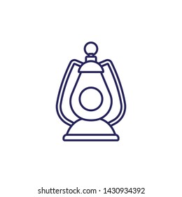 Lantern light tool vector icon