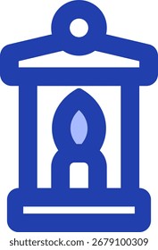 lantern line style icon design