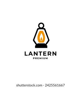 Logotipo de la linterna, diseño clásico del icono del logotipo de la lámpara, vector del diseño del logotipo de la vendimia del restaurante