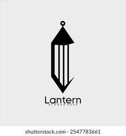 Design do logotipo da lanterna com conceito da letra C.