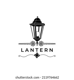 lantern logo design line art vector illustration design creative nature minimalist monoline outline linear simple modern