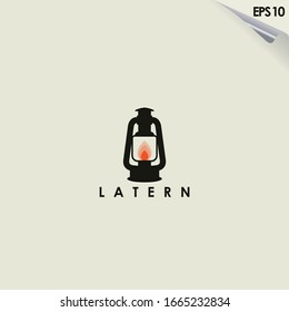 Lantern Logo Design. Lantern Logo Template. Modern Design. Flat Logo. Vector Illustration