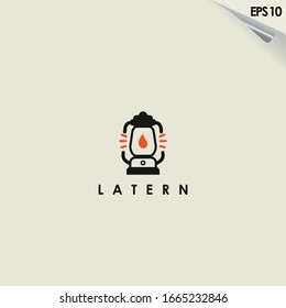 Lantern Logo Design. Lantern Logo Template. Modern Design. Flat Logo. Vector Illustration