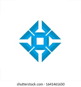 lantern logo diamond square design
