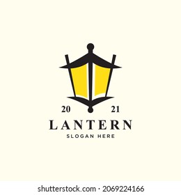 lantern logo minimalist design concept