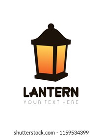 Lantern logo vector illustration