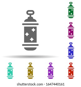 Lantern in multi color style icon. Simple glyph, flat vector of world religiosity icons for ui and ux, website or mobile application