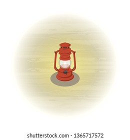 Lantern on the table